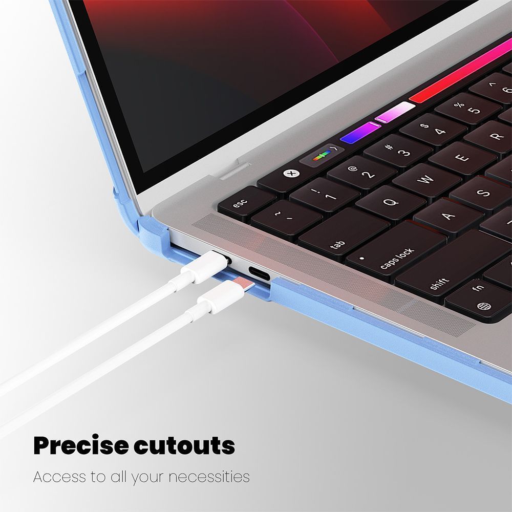 Θήκη για MacBook Sonique Icy με Βάση Στήριξης Apple MacBook Pro 13" 2018/2020/2022 Γαλάζιο