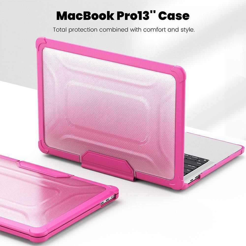 Θήκη για MacBook Sonique Icy με Βάση Στήριξης Apple MacBook Pro 13" 2018/2020/2022 Ροζ