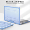 Θήκη για MacBook Sonique Icy με Βάση Στήριξης Apple MacBook Air 13.6" 2022 Γαλάζιο