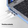 Θήκη για MacBook Sonique Icy με Βάση Στήριξης Apple MacBook Air 13.6" 2022 Γαλάζιο