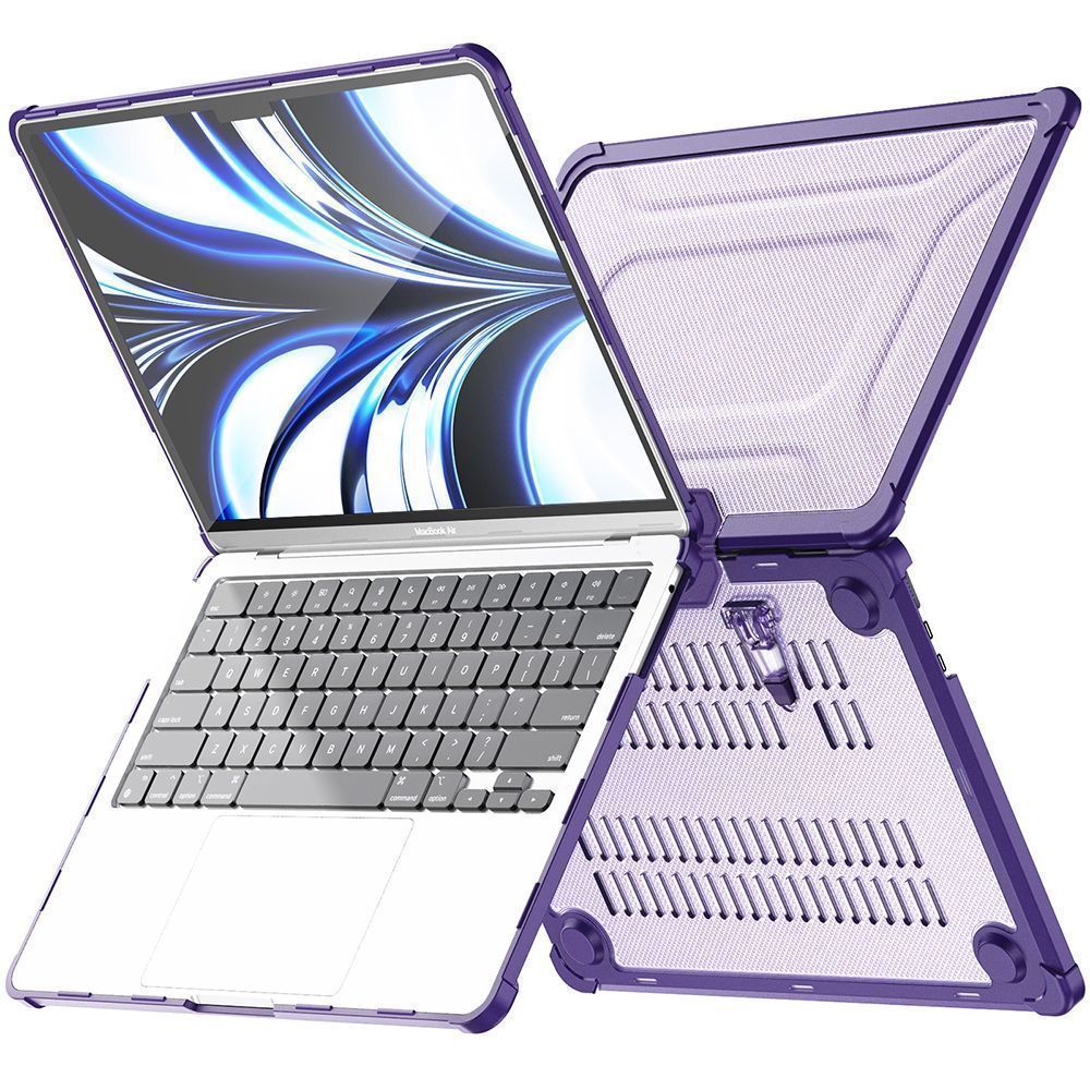 Θήκη για MacBook Sonique Icy με Βάση Στήριξης Apple MacBook Air 13.6" 2022 Μωβ