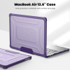 Θήκη για MacBook Sonique Icy με Βάση Στήριξης Apple MacBook Air 13.6" 2022 Μωβ