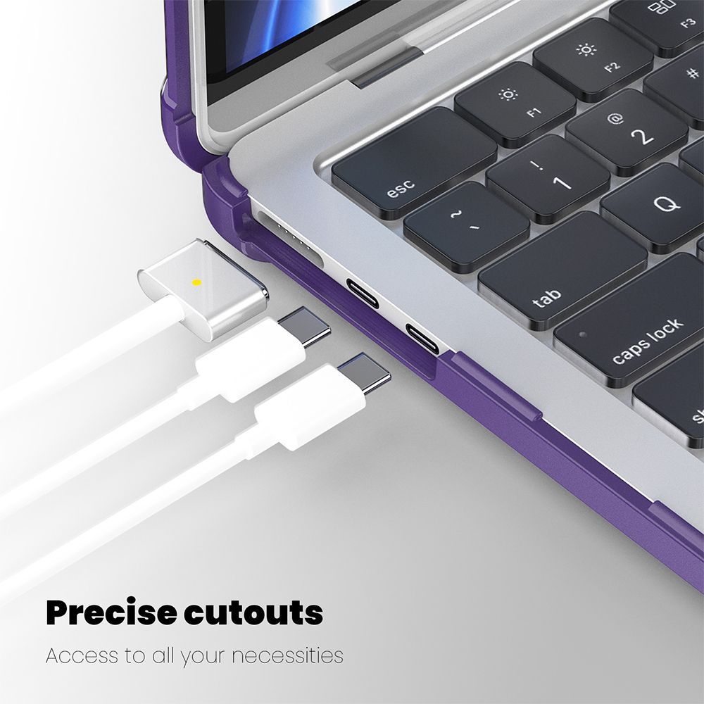 Θήκη για MacBook Sonique Icy με Βάση Στήριξης Apple MacBook Air 13.6" 2022 Μωβ