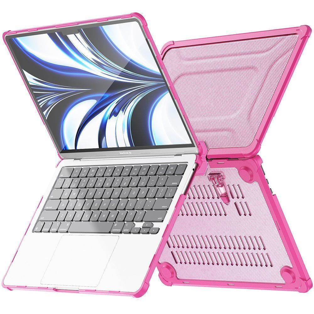 Θήκη για MacBook Sonique Icy με Βάση Στήριξης Apple MacBook Air 13.6" 2022 Ροζ
