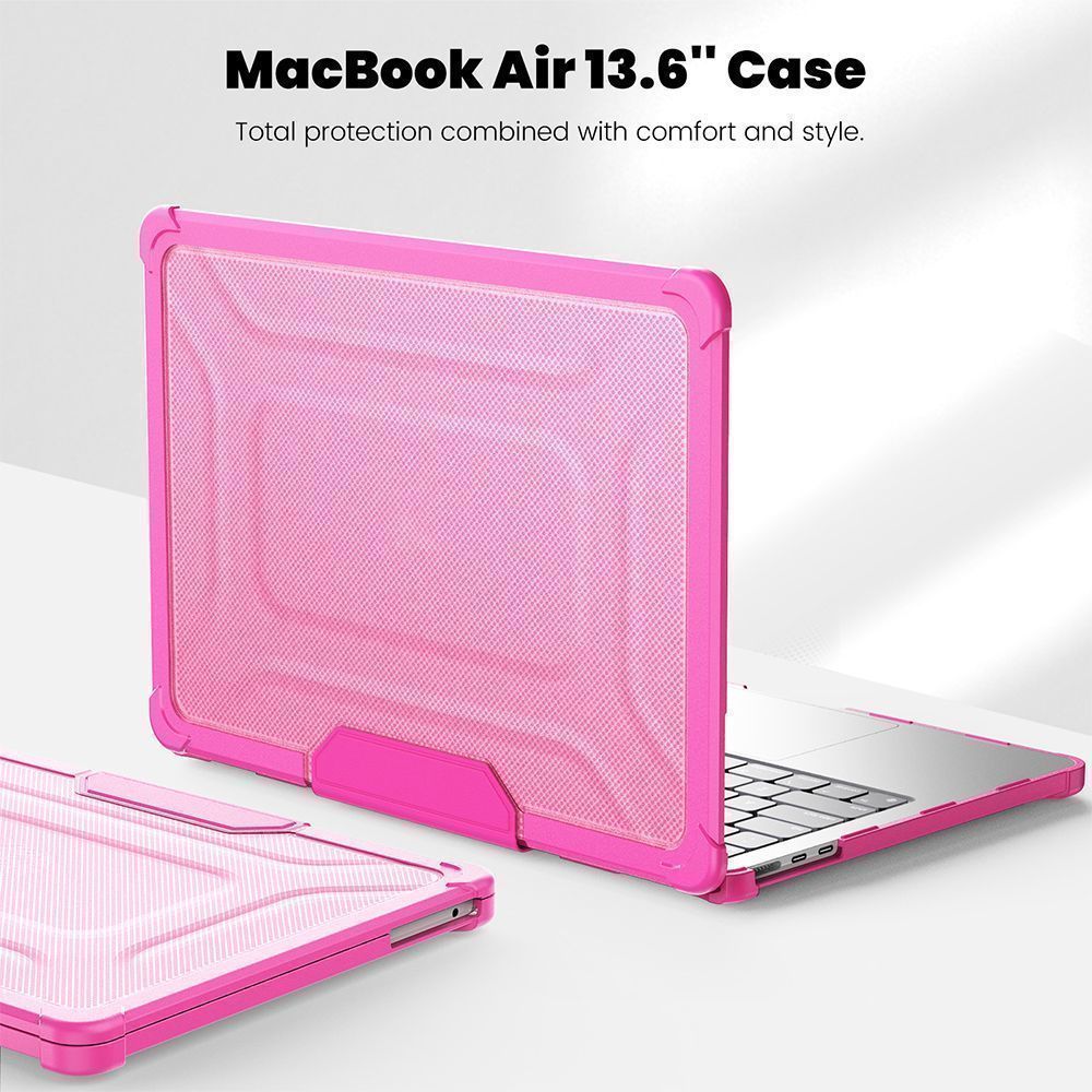 Θήκη για MacBook Sonique Icy με Βάση Στήριξης Apple MacBook Air 13.6" 2022 Ροζ