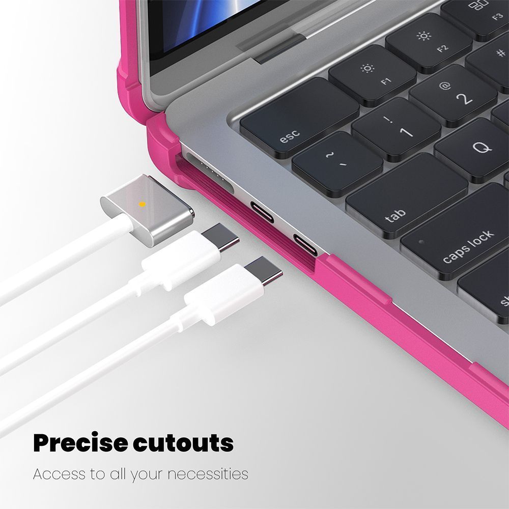 Θήκη για MacBook Sonique Icy με Βάση Στήριξης Apple MacBook Air 13.6" 2022 Ροζ