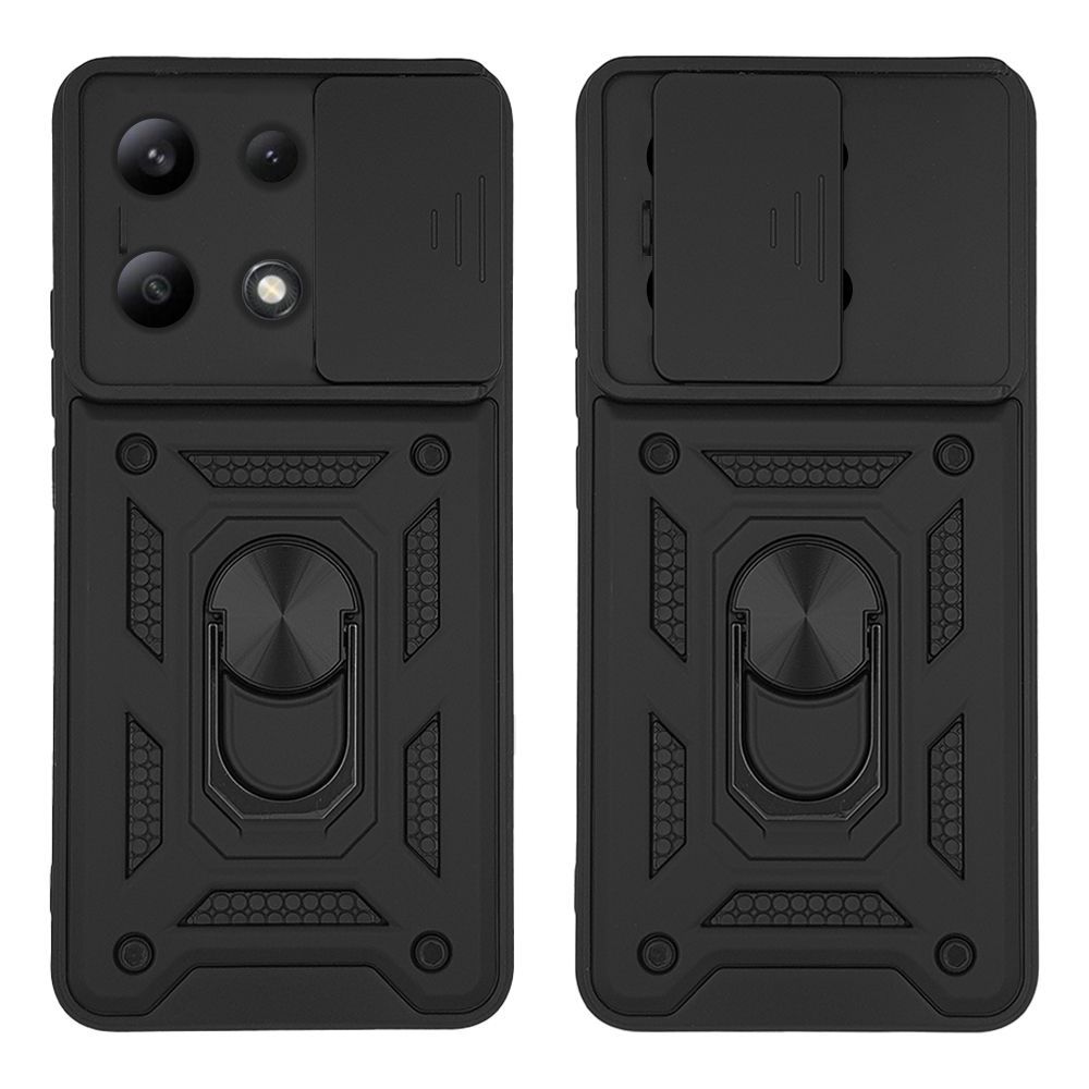 Θήκη Ring Armor CamPro Sonique για Xiaomi Redmi Note 13 4G Μαύρο