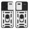 Θήκη Ring Armor CamPro Sonique για Xiaomi Redmi Note 13 Pro Plus 5G Ασημί