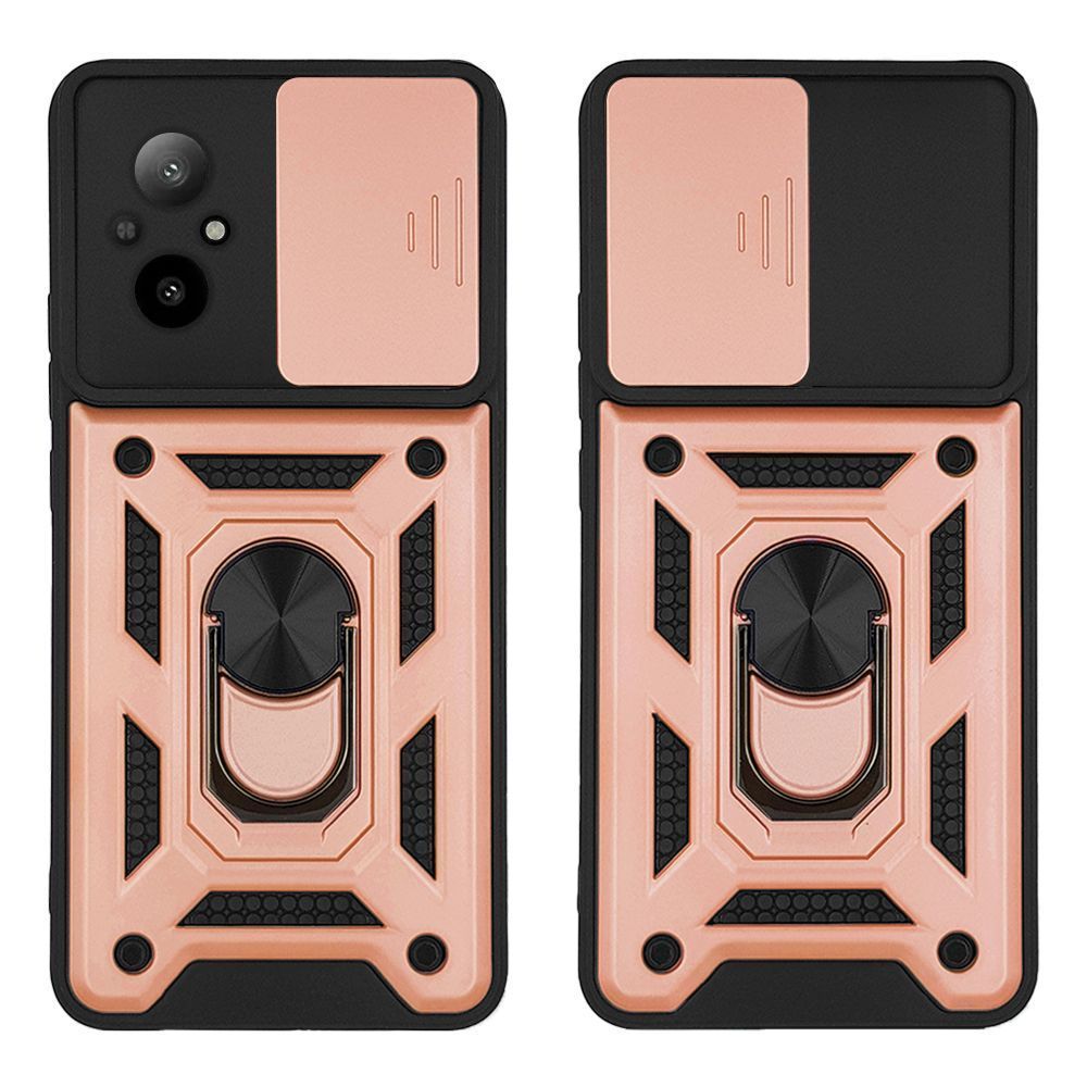Θήκη Ring Armor CamPro Sonique Realme C67 4G Ροζ Χρυσό