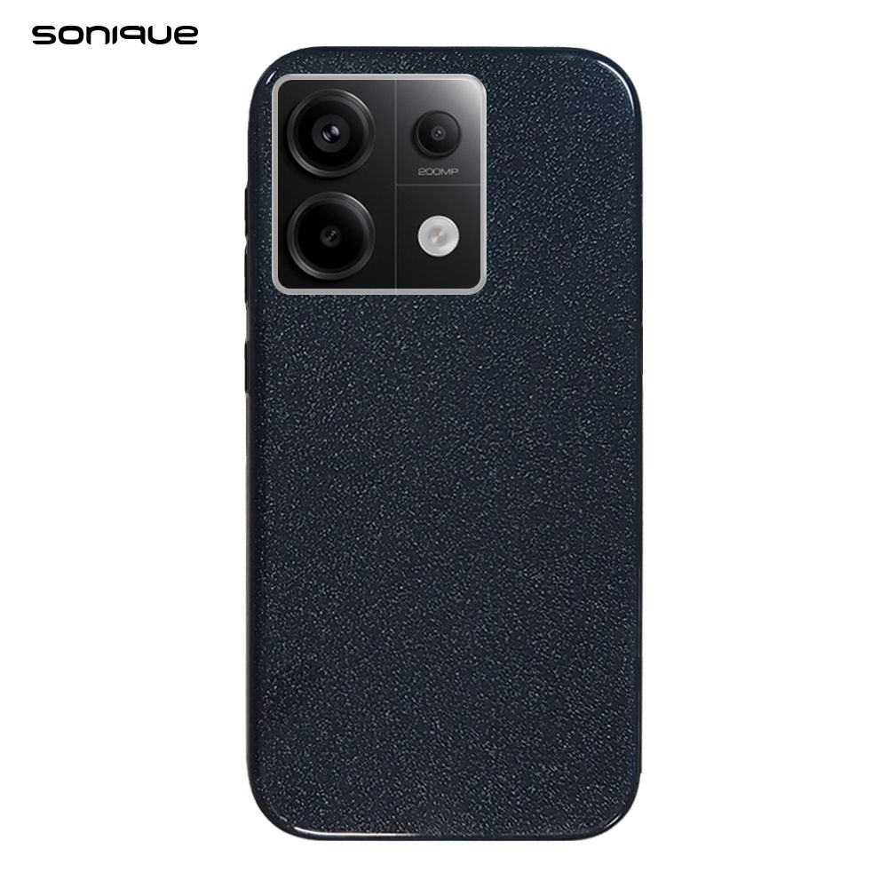 Θήκη Σιλικόνης Sonique Shiny Xiaomi Redmi Note 13 Pro 5G / Poco X6 5G Μαύρο