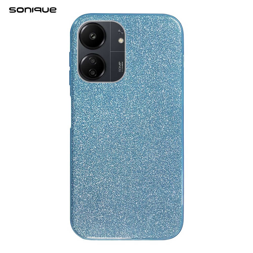 Θήκη Σιλικόνης Sonique Shiny Xiaomi Redmi 13C 4G / Redmi 13C 5G / Poco C65 4G Γαλάζιο