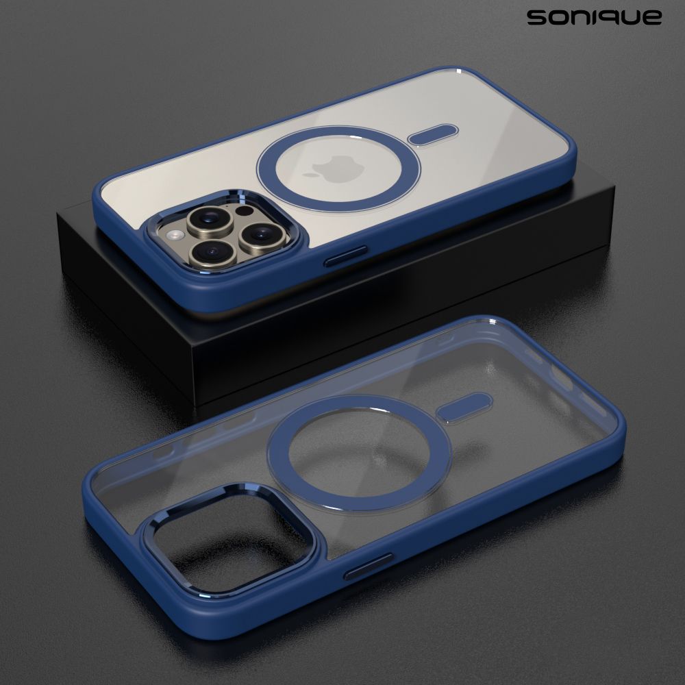 Θήκη Magnetic MagMetal Sonique Apple iPhone 12 Pro Max Μπλέ