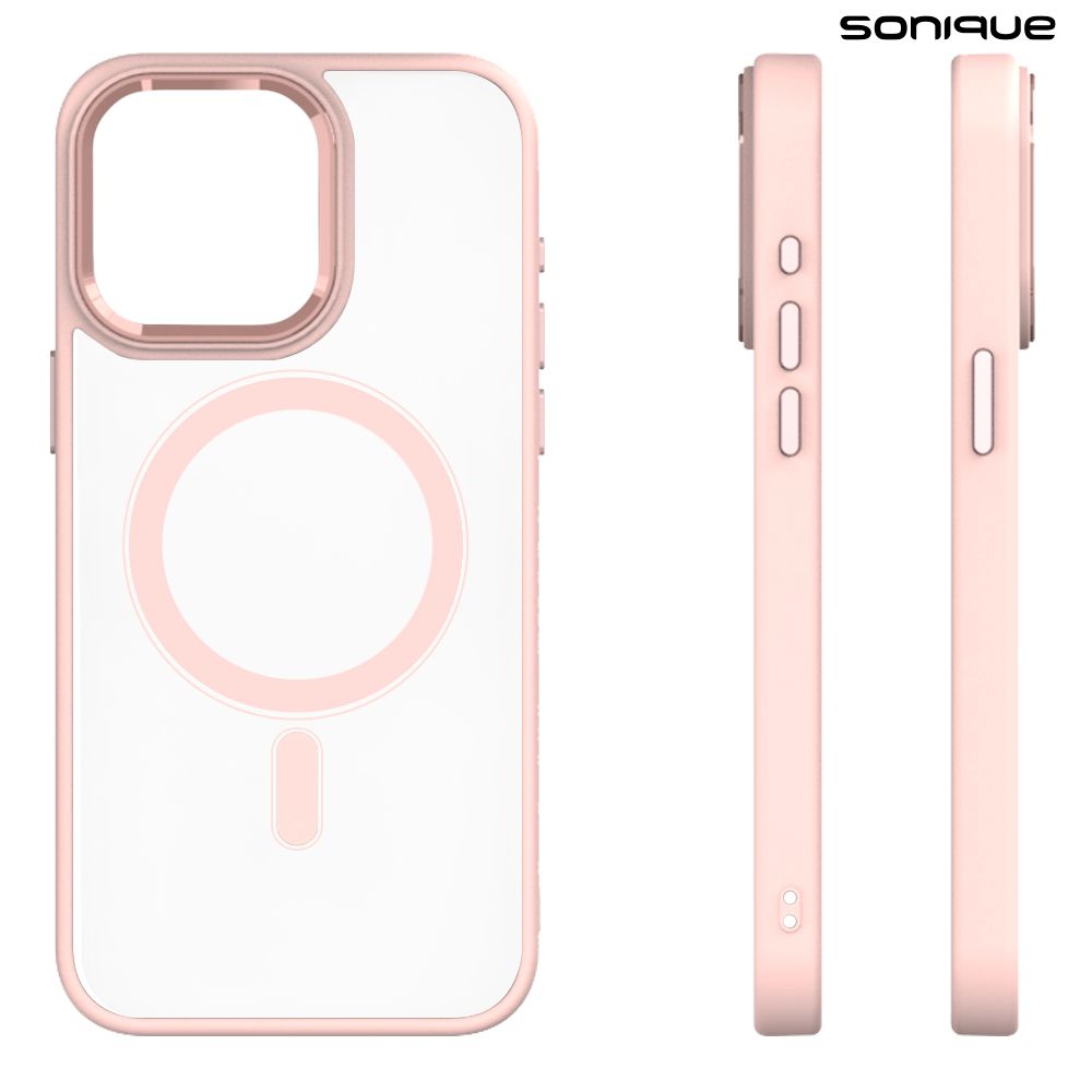 Θήκη Magnetic MagMetal Sonique Apple iPhone 13 Pro Max Ροζ