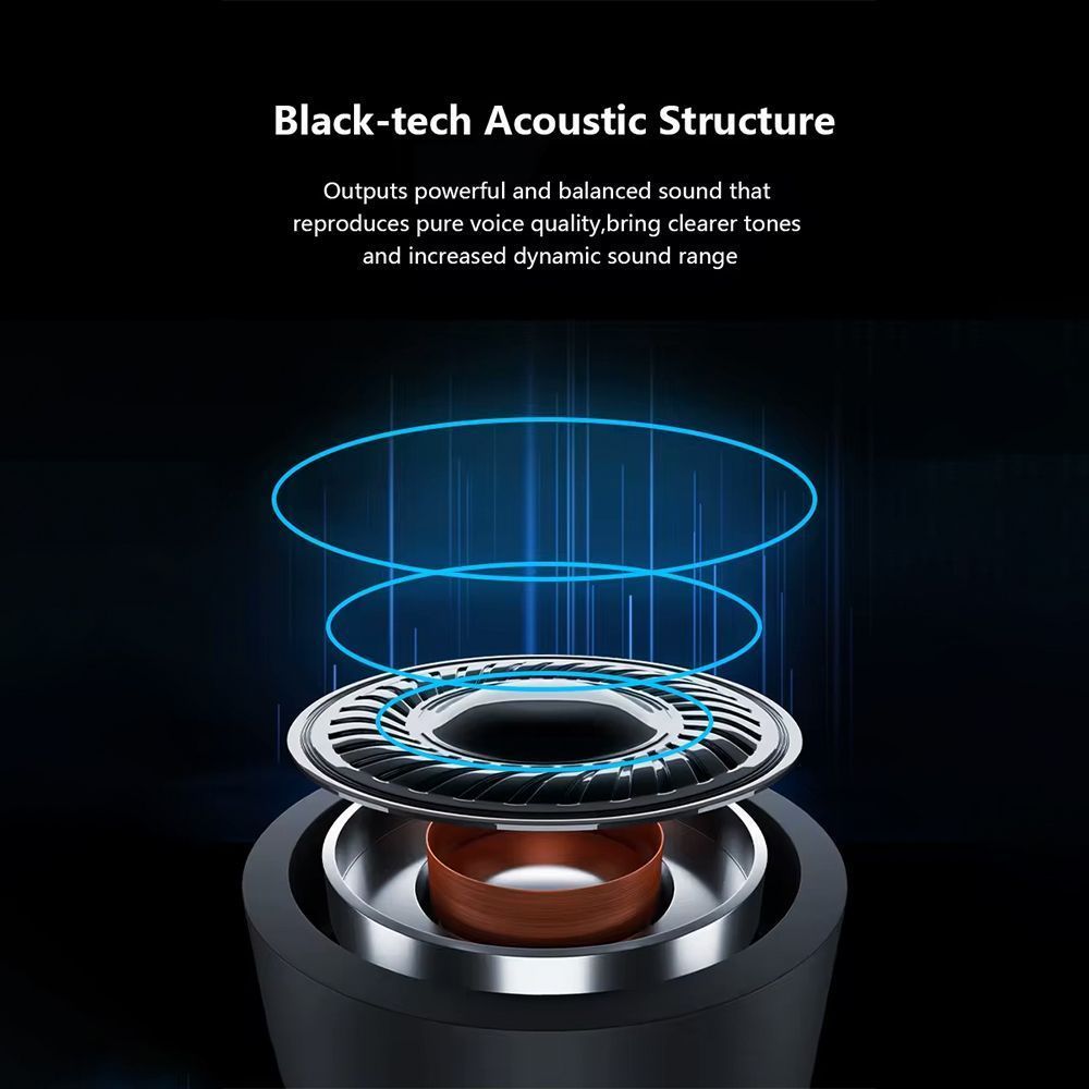 Ακουστικό Bluetooth Firo H16 Retractable V5.2 Μαύρο