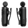 Ακουστικό Bluetooth Firo H18 Retractable V5.3 Μαύρο