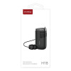 Ακουστικό Bluetooth Firo H18 Retractable V5.3 Μαύρο