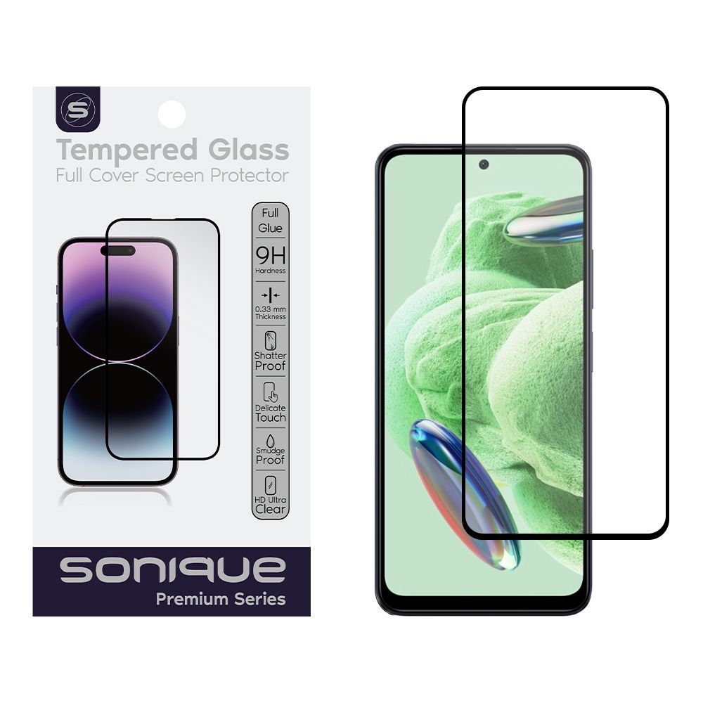 Hardy Glass Sonique Premium Series HD Full Cover 9H Xiaomi Redmi Note 12 5G / Poco X5 5G Μαύρο