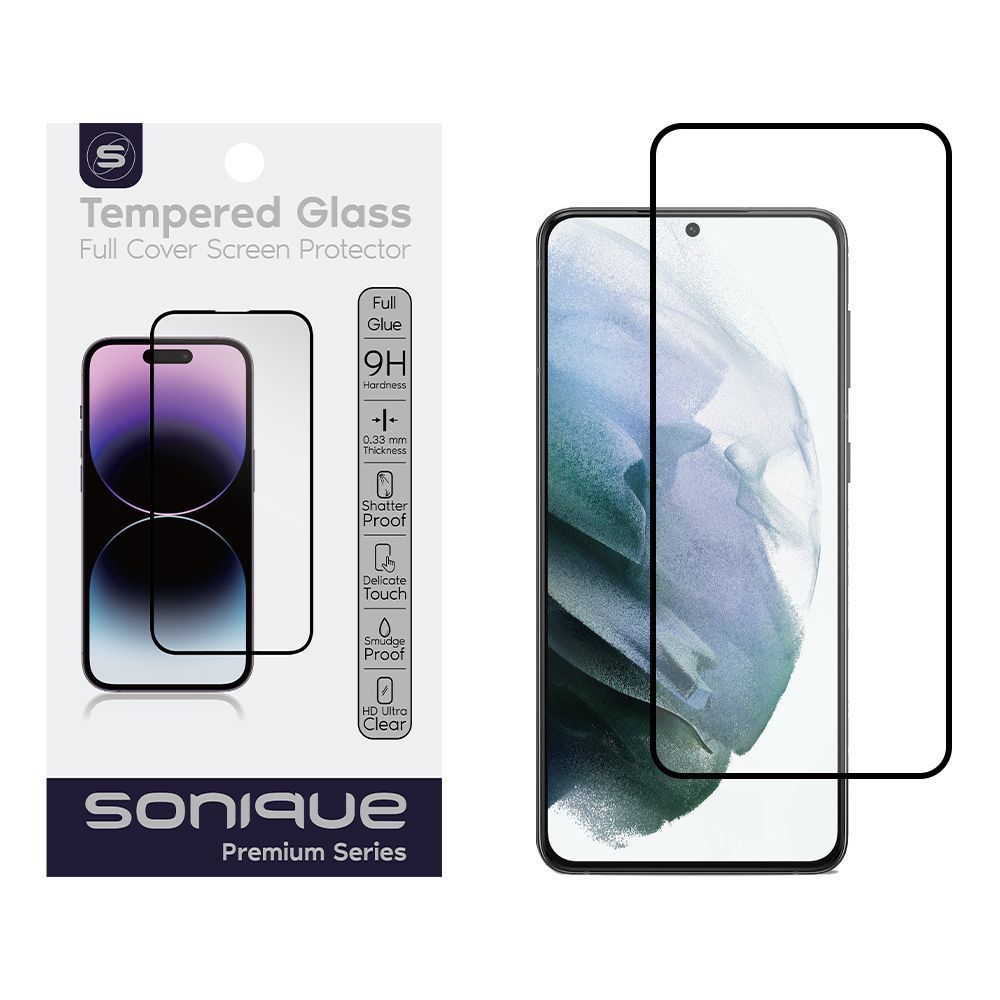 Hardy Glass Sonique Premium Series HD Full Cover 9H (fingerprint unlock) Samsung Galaxy S21 Plus Μαύρο