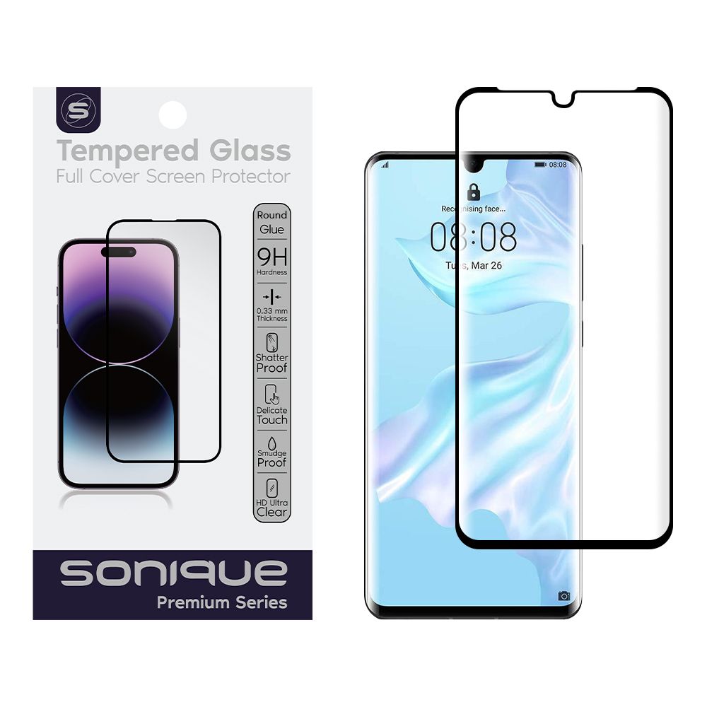 Curvy Glass Sonique Premium Series HD Full Cover 9H Huawei P30 Pro Μαύρο