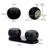 Ηχεία Bluetooth Sonique Mini TWS Double Luxury Beat Ροζ Χρυσό