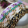 Βραχιόλι Λουράκι Sonique Golden Charm Ακρυλικό 30cm για Κινητό Ροζ