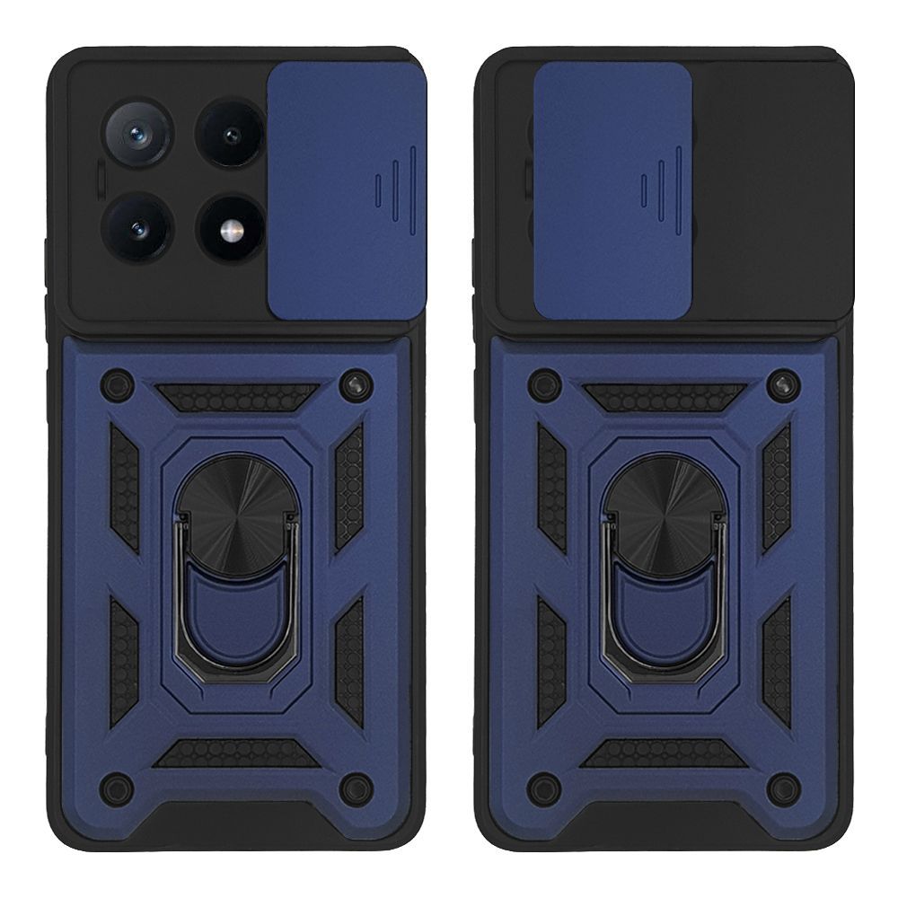 Θήκη Ring Armor CamPro Sonique για Xiaomi Poco X6 Pro 5G Μπλέ