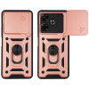 Θήκη Ring Armor CamPro Sonique για Xiaomi Redmi 13 4G / Poco M6 4G Ροζ Χρυσό