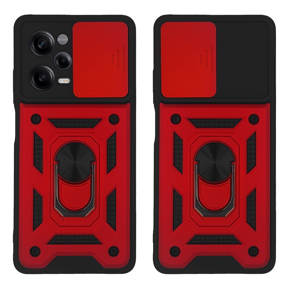Θήκη Ring Armor CamPro Sonique για Xiaomi Redmi Note 12 Pro 5G / Poco X5 Pro 5G Κόκκινο