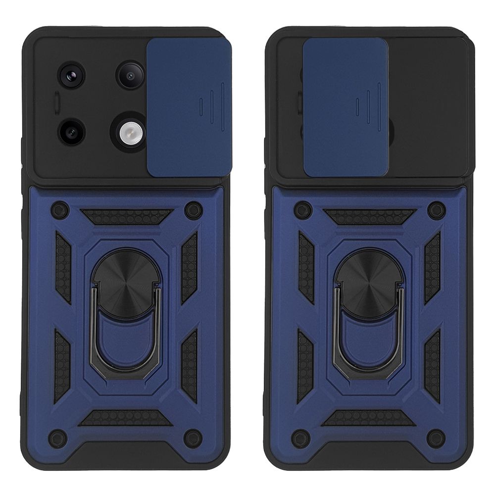 Θήκη Ring Armor CamPro Sonique για Xiaomi Redmi Note 13 Pro 5G / Poco X6 5G Μπλέ