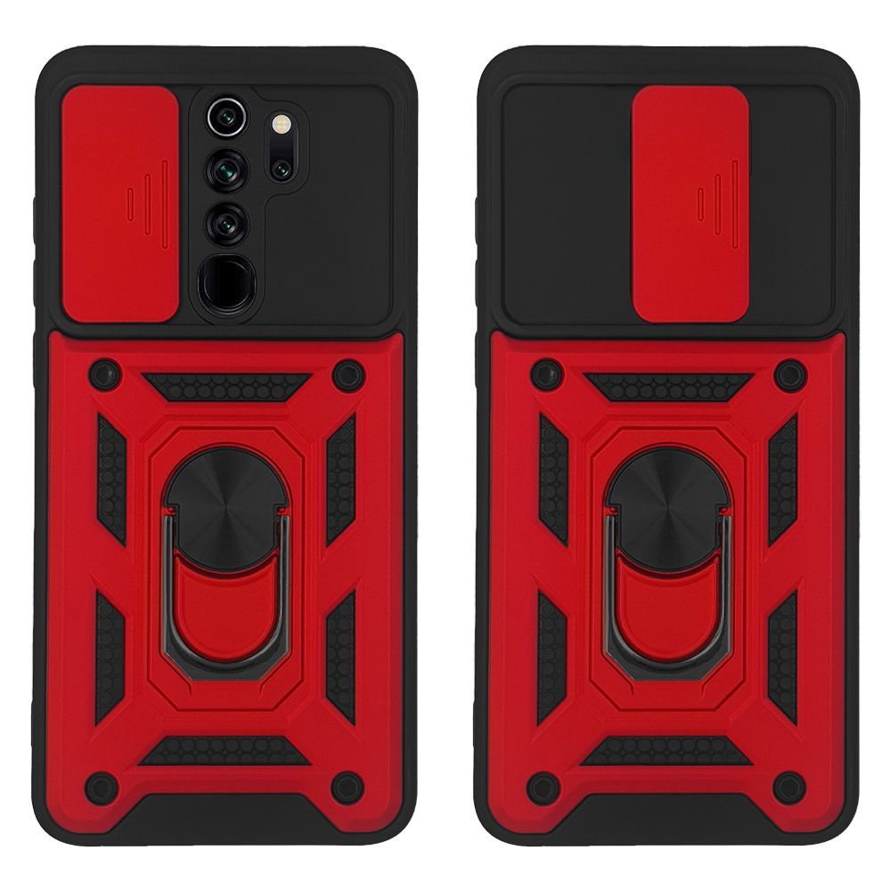 Θήκη Ring Armor CamPro Sonique για Xiaomi Redmi Note 8 Pro Κόκκινο
