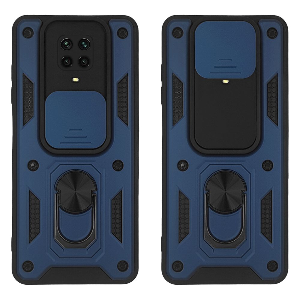 Θήκη Ring Armor CamPro Sonique για Xiaomi Redmi Note 9S/9 Pro Μπλέ