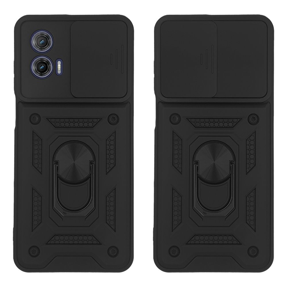 Θήκη Ring Armor CamPro Sonique για Motorola Moto G73 5G Μαύρο