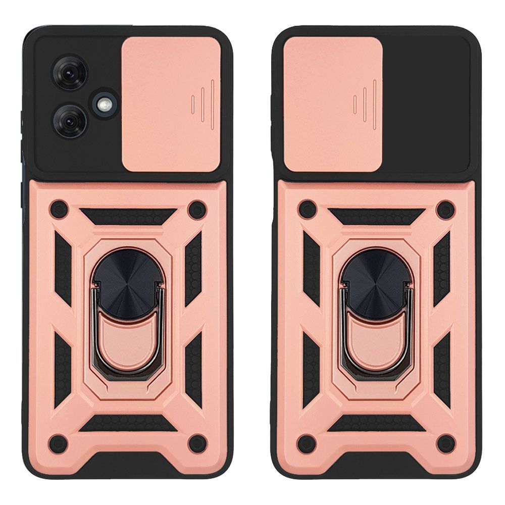 Θήκη Ring Armor CamPro Sonique για Motorola Moto G84 5G Ροζ Χρυσό