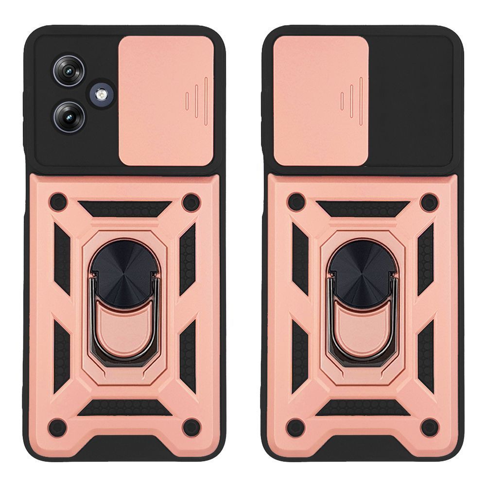 Θήκη Ring Armor CamPro Sonique για Motorola Moto G54 5G / Moto G54 5G Power Ροζ Χρυσό