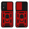 Θήκη Ring Armor CamPro Sonique για Samsung Galaxy A12 Κόκκινο
