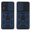 Θήκη Ring Armor CamPro Sonique για Samsung Galaxy A12 Μπλέ