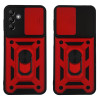 Θήκη Ring Armor CamPro Sonique για Samsung Galaxy A14 4G / Galaxy A14 5G Κόκκινο