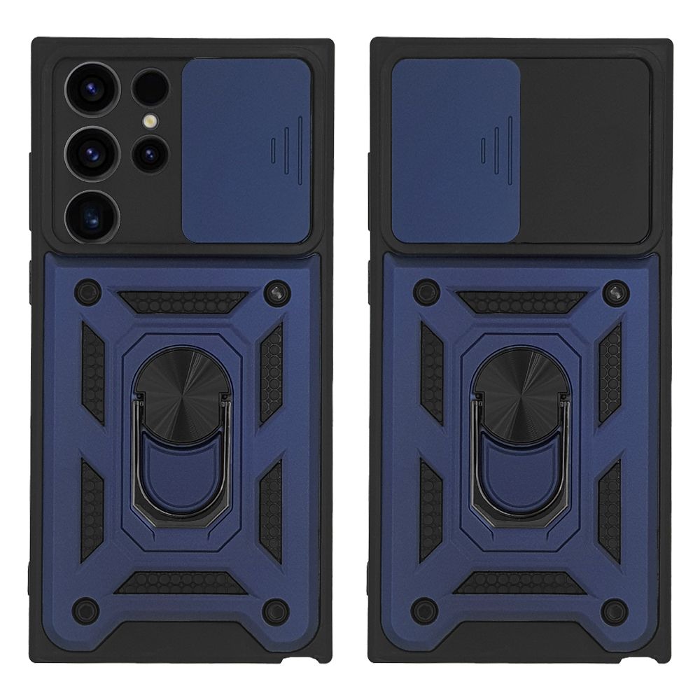 Θήκη Ring Armor CamPro Sonique για Samsung Galaxy S23 Ultra Μπλέ
