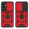 Θήκη Ring Armor CamPro Sonique για Samsung Galaxy S24 Κόκκινο