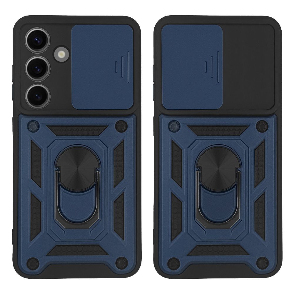 Θήκη Ring Armor CamPro Sonique για Samsung Galaxy S24 Μπλέ