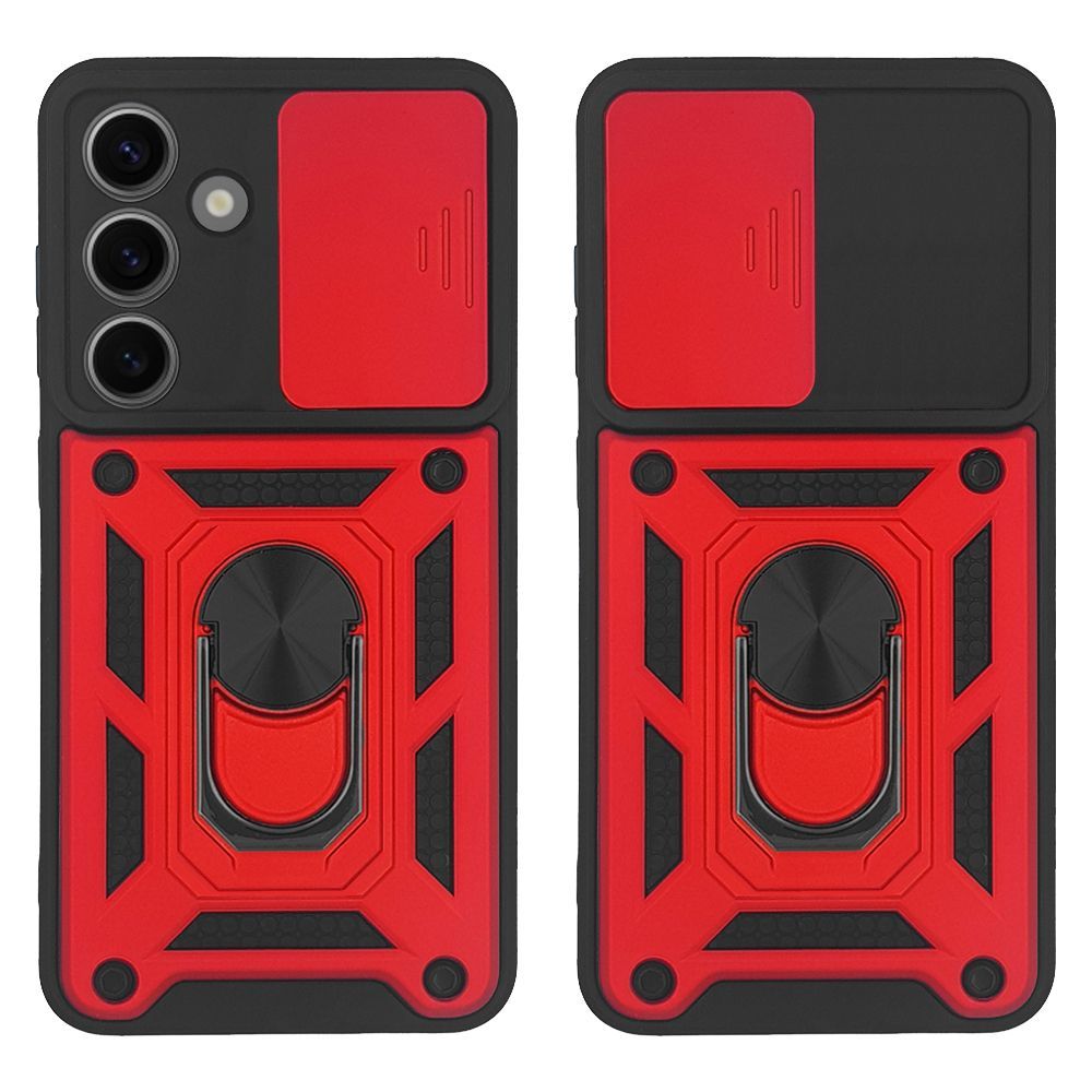Θήκη Ring Armor CamPro Sonique για Samsung Galaxy S24 Plus Κόκκινο