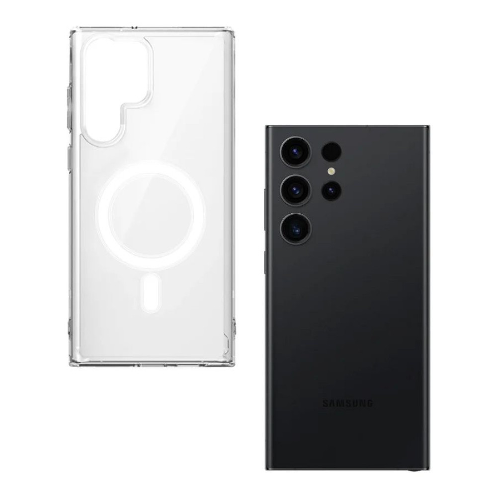 Θήκη Magnetic MagCase Sonique Samsung Galaxy S24 Ultra Διάφανο