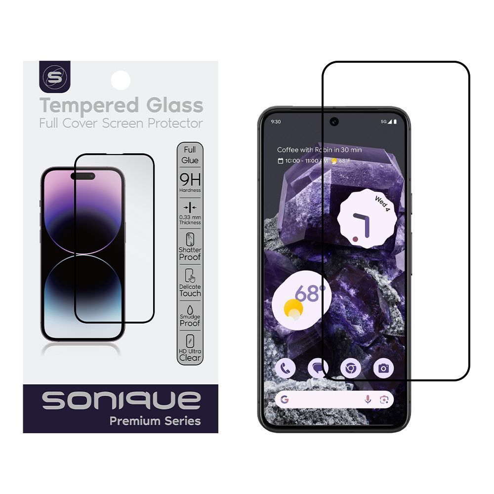 Hardy Glass Sonique Premium Series HD Full Cover 9H Google Pixel 8 5G Μαύρο