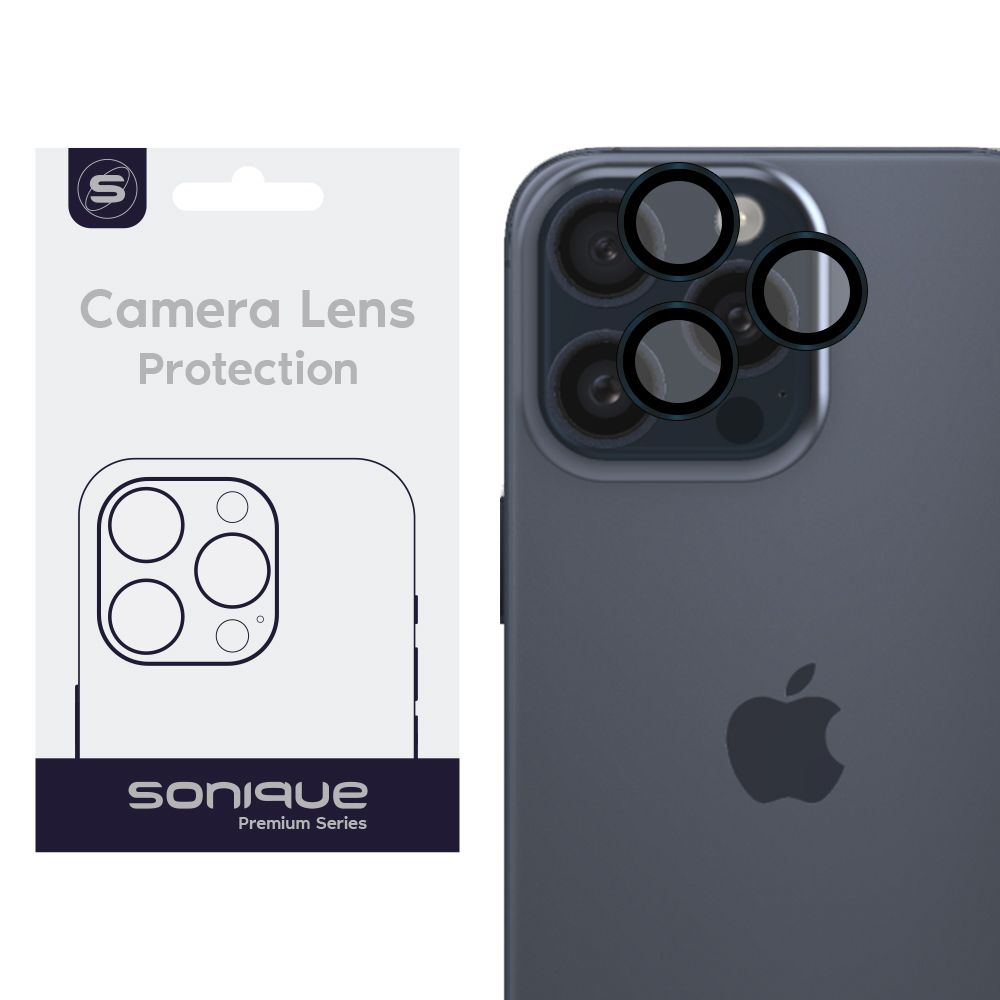 Camera Protection Sonique Lens Pro Apple iPhone 15 Pro / iPhone 15 Pro Max Blue Titanium