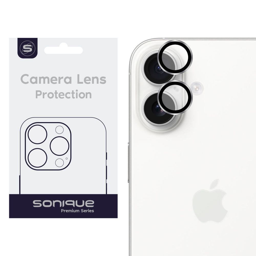 Camera Protection Sonique Lens Pro Apple iPhone 16 / iPhone 16 Plus Silver