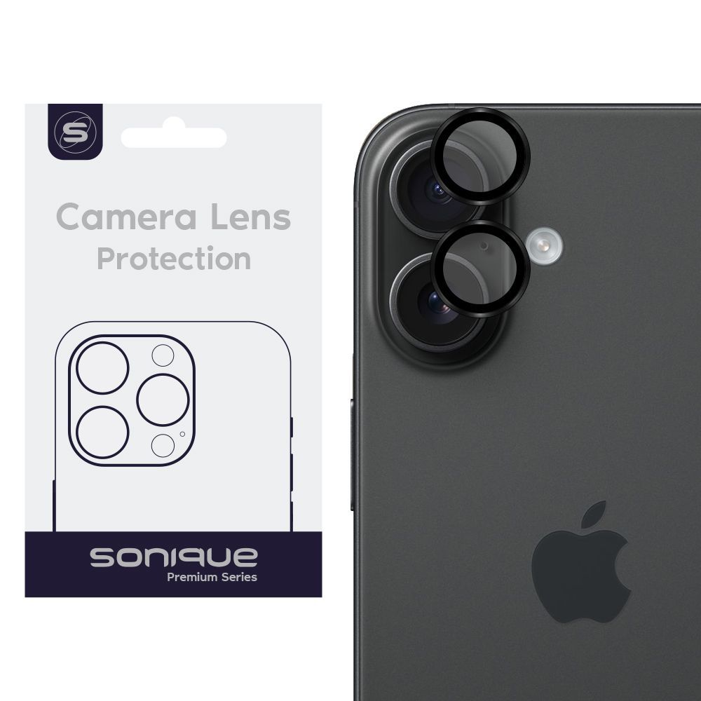 Camera Protection Sonique Lens Pro Apple iPhone 16 / iPhone 16 Plus Black
