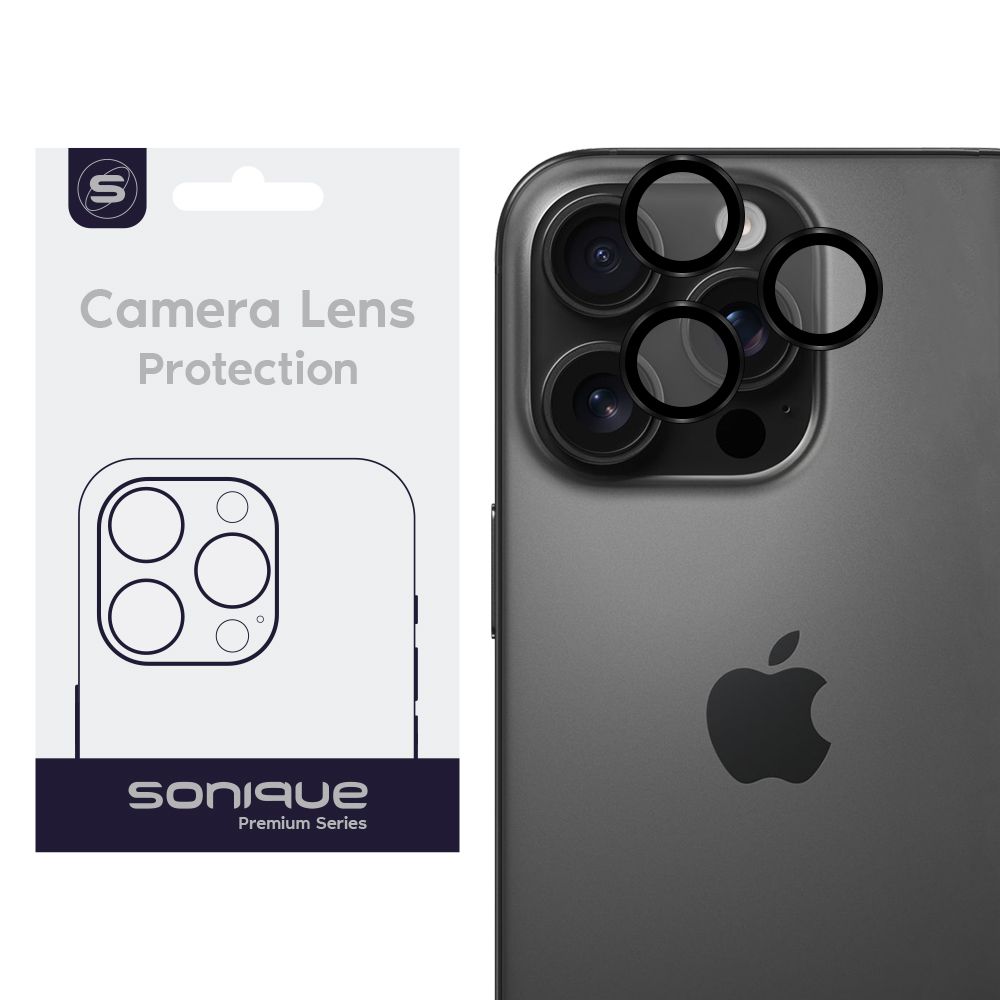 Camera Protection Sonique Lens Pro Apple iPhone 16 Pro / iPhone 16 Pro Max Black Titanium