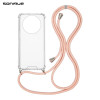 Θήκη Σιλικόνης με Κορδόνι Sonique Armor Clear Realme 11 Pro 5G / Realme 11 Pro Plus 5G Ροζ