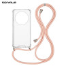 Θήκη Σιλικόνης με Κορδόνι Sonique Armor Clear Realme 12 Pro 5G / Realme 12 Pro Plus 5G Ροζ