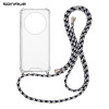 Θήκη Σιλικόνης με Κορδόνι Sonique Armor Clear Realme 12 Pro 5G / Realme 12 Pro Plus 5G Rainbow Μαύρο